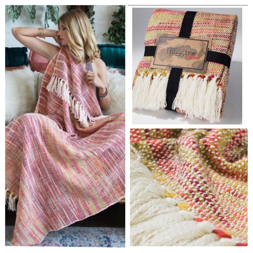 💞HP- Cozy Ruggine Premium Woven Throw